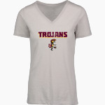Duneland Trojans <span class="pdp-name-mascot">Duneland Trojans</span> MV Sport Women's Vera Ringspun Slub V-Neck Tee Front Thumbnail