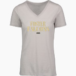 FOSTER HIGH SCHOOL FALCONS <span class="pdp-name-mascot">FOSTER FALCONS</span> MV Sport Women's Vera Ringspun Slub V-Neck Tee Front Thumbnail