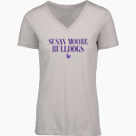 SUSAN MOORE HIGH SCHOOL BULLDOGS <span class="pdp-name-mascot">SUSAN MOORE BULLDOGS</span> MV Sport Women's Vera Ringspun Slub V-Neck Tee Front Thumbnail