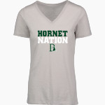 PROCTOR ACADEMY HORNETS MV Sport Women's Vera Ringspun Slub V-Neck Tee Front Thumbnail
