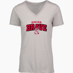 BOISE HIGH SCHOOL ONLINE STORE <span class="pdp-name-mascot">BOISE BRAVES</span> MV Sport Women's Vera Ringspun Slub V-Neck Tee Front Thumbnail