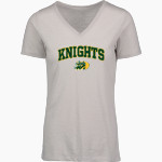 Lutheran Knights <span class="pdp-name-mascot">Lutheran Knights</span> MV Sport Women's Vera Ringspun Slub V-Neck Tee Front Thumbnail