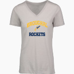 Broughal Rockets <span class="pdp-name-mascot">Broughal Rockets</span> MV Sport Women's Vera Ringspun Slub V-Neck Tee Front Thumbnail