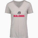 Boiling Springs Middle School bulldogs offical sideline store MV Sport Women's Vera Ringspun Slub V-Neck Tee Front Thumbnail