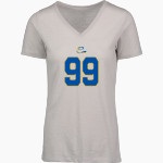 ROBERTO CLEMENTE HIGH SCHOOL WILDCATS <span class="pdp-name-mascot">ROBERTO CLEMENTE WILDCATS</span> MV Sport Women's Vera Ringspun Slub V-Neck Tee Front Thumbnail