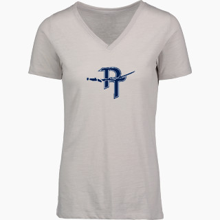 MV Sport Women's Vera Ringspun Slub V-Neck Tee