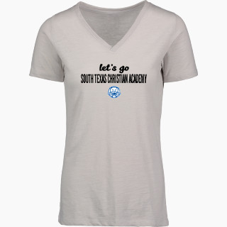 MV Sport Women's Vera Ringspun Slub V-Neck Tee