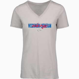 MV Sport Women's Vera Ringspun Slub V-Neck Tee