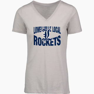 MV Sport Women's Vera Ringspun Slub V-Neck Tee