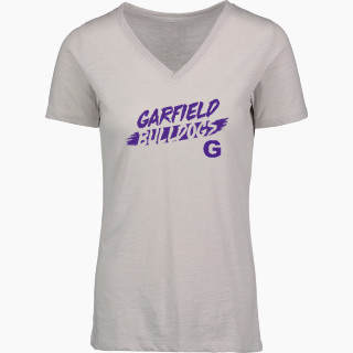 MV Sport Women's Vera Ringspun Slub V-Neck Tee