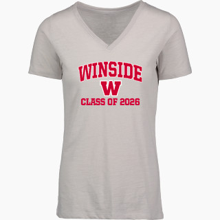 MV Sport Women's Vera Ringspun Slub V-Neck Tee