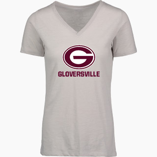 MV Sport Women's Vera Ringspun Slub V-Neck Tee