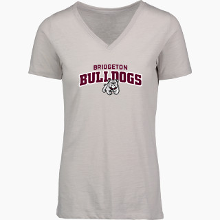 MV Sport Women's Vera Ringspun Slub V-Neck Tee