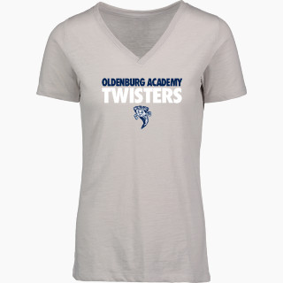 MV Sport Women's Vera Ringspun Slub V-Neck Tee