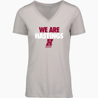 MV Sport Women's Vera Ringspun Slub V-Neck Tee