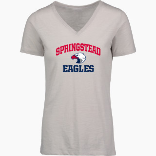 MV Sport Women's Vera Ringspun Slub V-Neck Tee