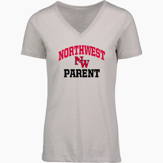 MV Sport Women's Vera Ringspun Slub V-Neck Tee