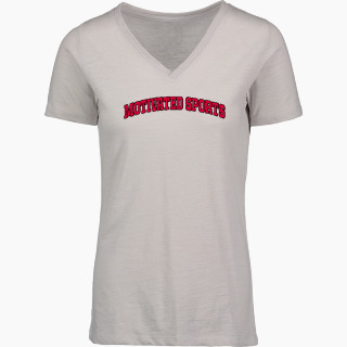 MV Sport Women's Vera Ringspun Slub V-Neck Tee