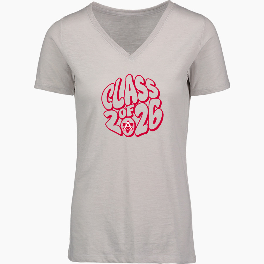 ANNANDALE HIGH SCHOOL ATOMS MV Sport Women's Vera Ringspun Slub V-Neck Tee