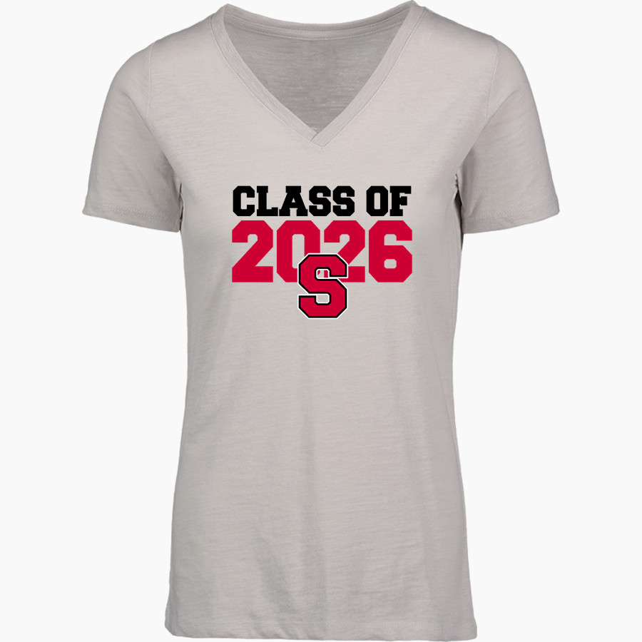 SOUTHMORELAND HIGH SCHOOL SCOTTIES <span class="pdp-name-mascot">SOUTHMORELAND SCOTTIES</span> MV Sport Women's Vera Ringspun Slub V-Neck Tee