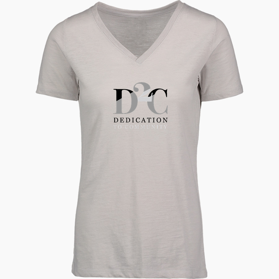 Dedication To Community DTC MV Sport Women's Vera Ringspun Slub V-Neck Tee