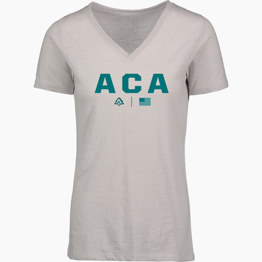 ACA Armada <span class="pdp-name-mascot">Atlantic Collegiate Academy Armada</span> MV Sport Women's Vera Ringspun Slub V-Neck Tee
