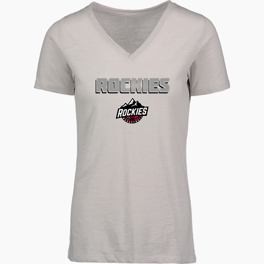 Boulder Rockies Online Store MV Sport Women's Vera Ringspun Slub V-Neck Tee