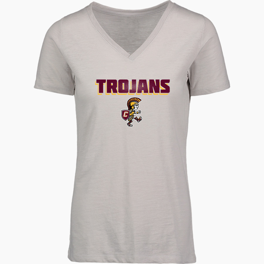 Duneland Trojans <span class="pdp-name-mascot">Duneland Trojans</span> MV Sport Women's Vera Ringspun Slub V-Neck Tee