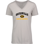 GATESVILLE ISD Sideline Store <span class="pdp-name-mascot">GATESVILLE FIGHTIN' HORNETS</span> MV Sport Women's Vera Ringspun Slub V-Neck Tee Front Thumbnail