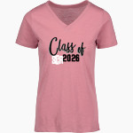 Sunrise Christian Buffaloes MV Sport Women's Vera Ringspun Slub V-Neck Tee Front Thumbnail