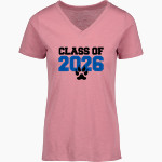 Central Panthers <span class="pdp-name-mascot">Central Panthers</span> MV Sport Women's Vera Ringspun Slub V-Neck Tee Front Thumbnail