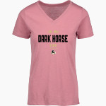 Clinton Dark Horses <span class="pdp-name-mascot">Clinton Dark Horses</span> MV Sport Women's Vera Ringspun Slub V-Neck Tee Front Thumbnail