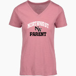 Northwest Mounties MV Sport Women's Vera Ringspun Slub V-Neck Tee Front Thumbnail