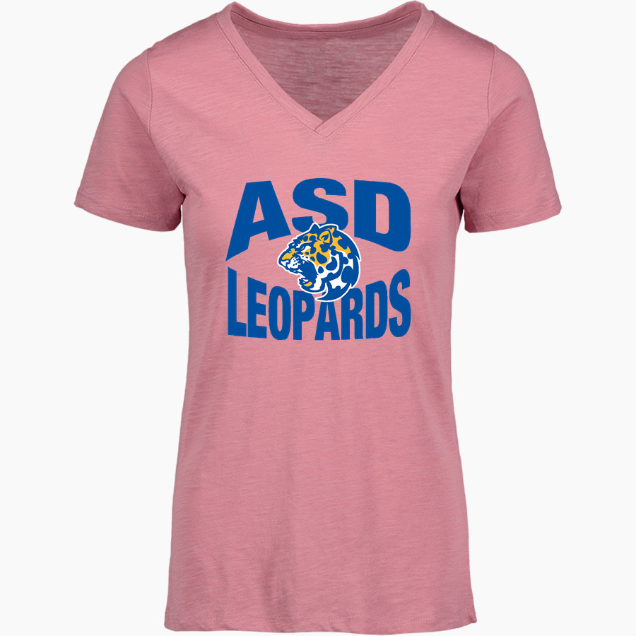 ASD Leopards <span class="pdp-name-mascot">ASD Leopards</span> MV Sport Women's Vera Ringspun Slub V-Neck Tee
