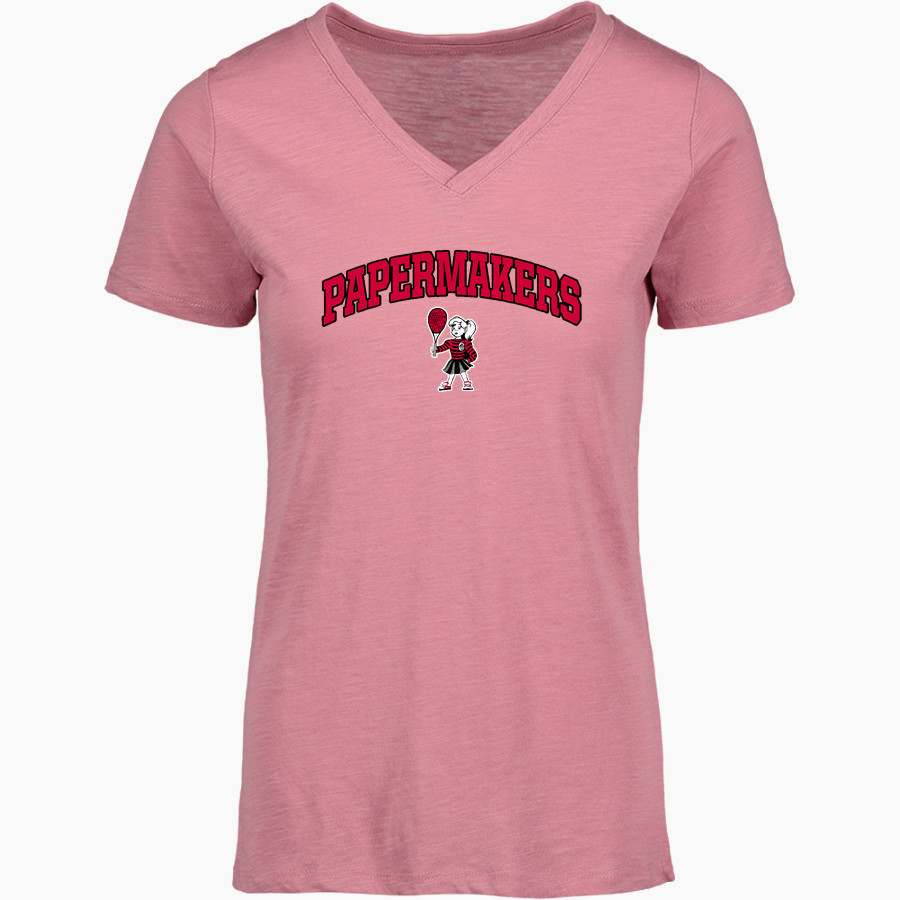 CAMAS PAPERMAKERS The Official Online Store <span class="pdp-name-mascot">CAMAS PAPERMAKERS</span> MV Sport Women's Vera Ringspun Slub V-Neck Tee