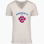 Creekside Cougars <span class="pdp-name-mascot">Creekside Elementary School Cougars</span> MV Sport Women's Vera Ringspun Slub V-Neck Tee Front Thumbnail