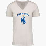 Bernarda Jaime Bronc Riders <span class="pdp-name-mascot">Bernarda Jaime Bronc Riders</span> MV Sport Women's Vera Ringspun Slub V-Neck Tee Front Thumbnail