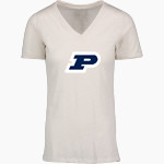 POUGHKEEPSIE HIGH SCHOOL PIONEERS <span class="pdp-name-mascot">POUGHKEEPSIE PIONEERS</span> MV Sport Women's Vera Ringspun Slub V-Neck Tee Front Thumbnail