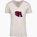 ASHLAND HIGH SCHOOL GRIZZLIES <span class="pdp-name-mascot">ASHLAND GRIZZLIES</span> MV Sport Women's Vera Ringspun Slub V-Neck Tee Front Thumbnail