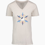 Smith Bears <span class="pdp-name-mascot">SMITH COLLEGE BEARS</span> MV Sport Women's Vera Ringspun Slub V-Neck Tee Front Thumbnail