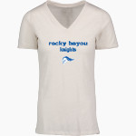 ROCKY BAYOU CHRISTIAN SCHOOL KNIGHTS MV Sport Women's Vera Ringspun Slub V-Neck Tee Front Thumbnail