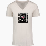 LOCKNEY HIGH SCHOOL LONGHORNS <span class="pdp-name-mascot">LOCKNEY LONGHORNS</span> MV Sport Women's Vera Ringspun Slub V-Neck Tee Front Thumbnail