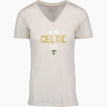 Trinity Catholic Celtics <span class="pdp-name-mascot">Trinity Catholic Celtics</span> MV Sport Women's Vera Ringspun Slub V-Neck Tee Front Thumbnail