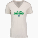 JOHN F KENNEDY HIGH SCHOOL COMMANDERS <span class="pdp-name-mascot">JOHN F KENNEDY COMMANDERS</span> MV Sport Women's Vera Ringspun Slub V-Neck Tee Front Thumbnail