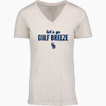 GULF BREEZE HIGH SCHOOL DOLPHINS <span class="pdp-name-mascot">GULF BREEZE DOLPHINS</span> MV Sport Women's Vera Ringspun Slub V-Neck Tee Front Thumbnail