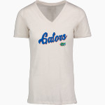 Des Moines Gators Gators <span class="pdp-name-mascot">Des Moines Gators Gators</span> MV Sport Women's Vera Ringspun Slub V-Neck Tee Front Thumbnail