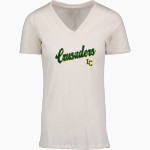 LANSDALE CATHOLIC HIGH SCHOOL Crusaders Online Store <span class="pdp-name-mascot">LANSDALE CRUSADERS</span> MV Sport Women's Vera Ringspun Slub V-Neck Tee Front Thumbnail