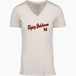MANCHESTER HIGH SCHOOL FLYING DUTCHMEN <span class="pdp-name-mascot">MANCHESTER FLYING DUTCHMEN</span> MV Sport Women's Vera Ringspun Slub V-Neck Tee Front Thumbnail