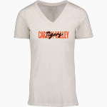 Carson Valley Tigers <span class="pdp-name-mascot">Carson Valley Tigers</span> MV Sport Women's Vera Ringspun Slub V-Neck Tee Front Thumbnail