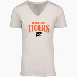 WIGGINS TIGERS The Official Online Store <span class="pdp-name-mascot">WIGGINS TIGERS</span> MV Sport Women's Vera Ringspun Slub V-Neck Tee Front Thumbnail
